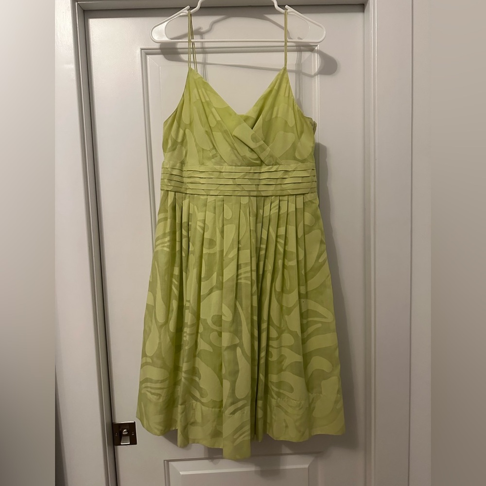 Calvin Klein Green Spaghetti Strap Sundress for Weddings